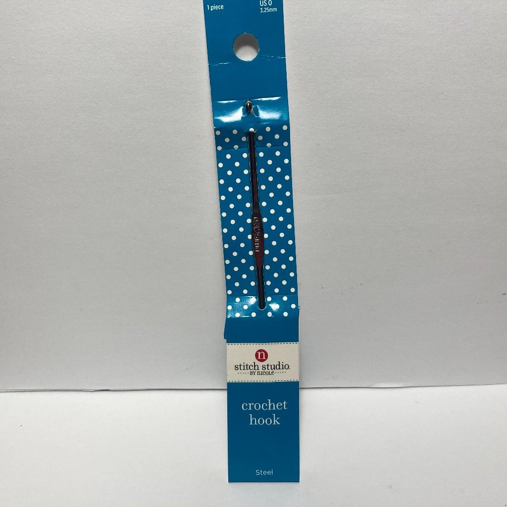 Steel Crochet Hook US 0 (3.25mm) 5" Stitch Studio